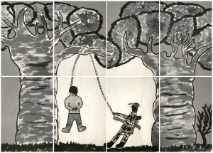 Torture d'un être humain, par El Sueco, Crédit, Fondation Juan Manuel Echavarria
